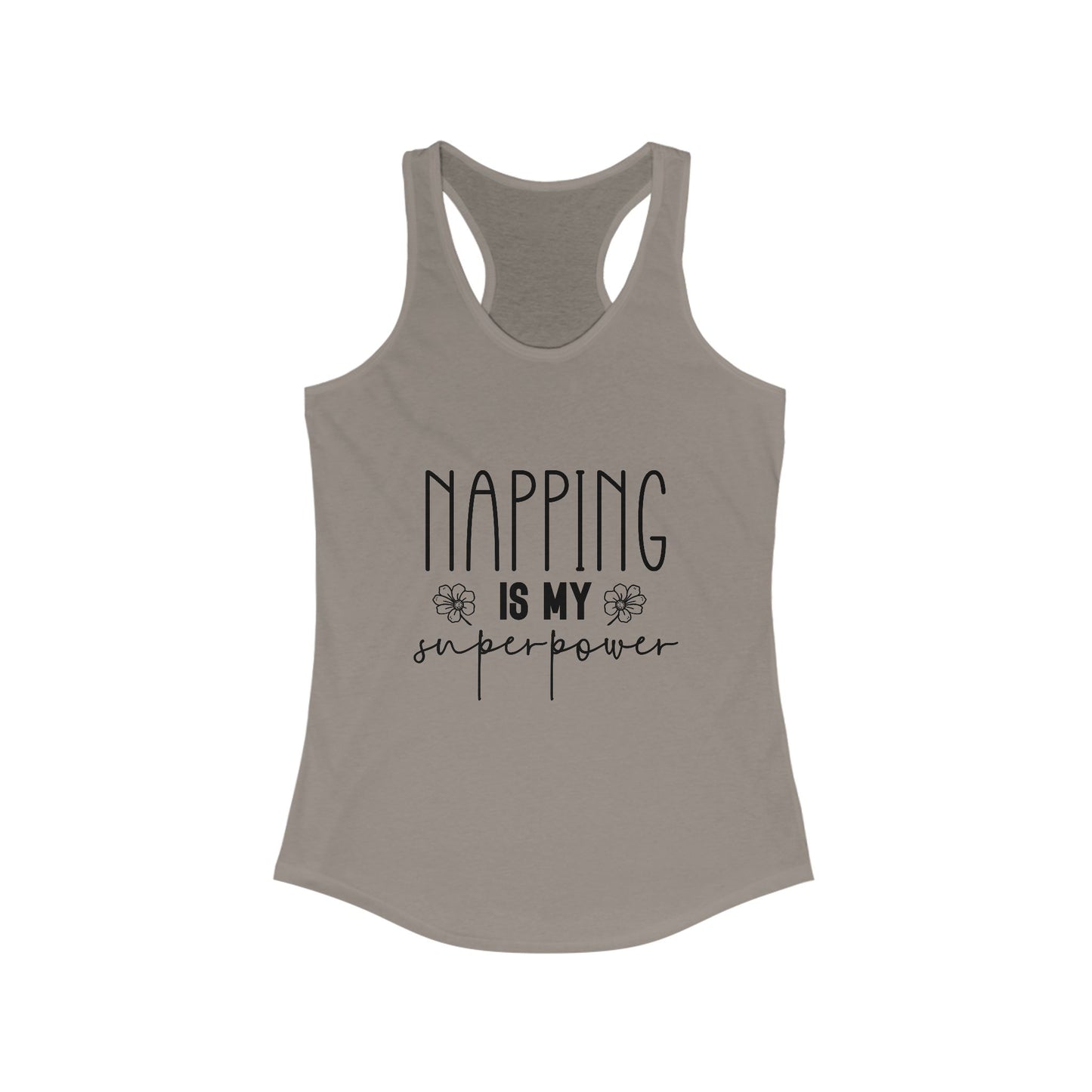 Racerback Tank Top, Napping is My Superpower Mom Tank, Mom Jokes, Women's Sleeveless Shirt, Funny Mother's Day Gift, Mom Life Clothing