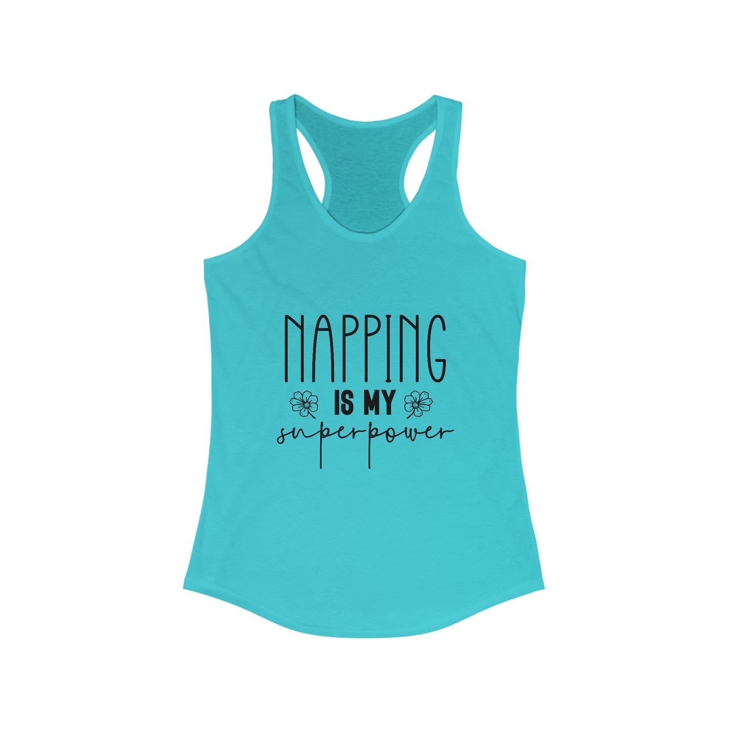 Racerback Tank Top, Napping is My Superpower Mom Tank, Mom Jokes, Women's Sleeveless Shirt, Funny Mother's Day Gift, Mom Life Clothing