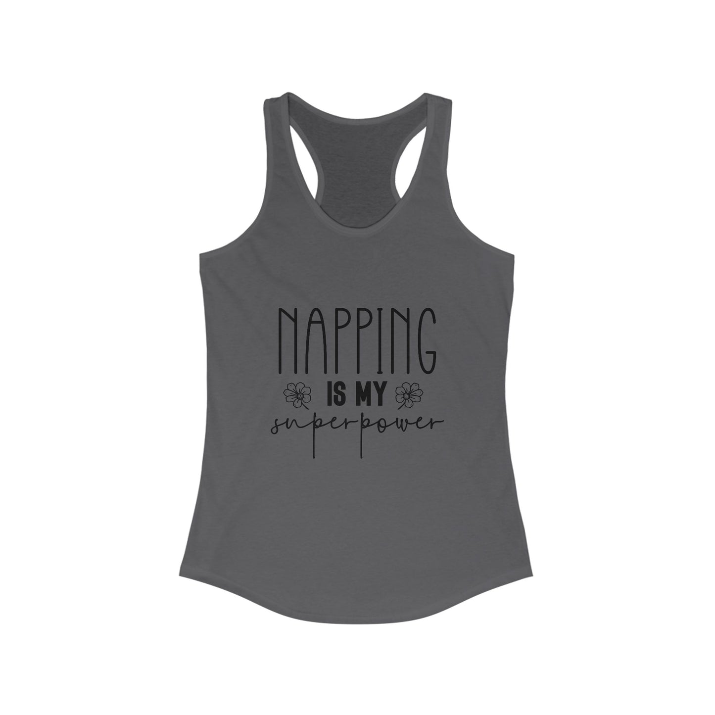 Racerback Tank Top, Napping is My Superpower Mom Tank, Mom Jokes, Women's Sleeveless Shirt, Funny Mother's Day Gift, Mom Life Clothing
