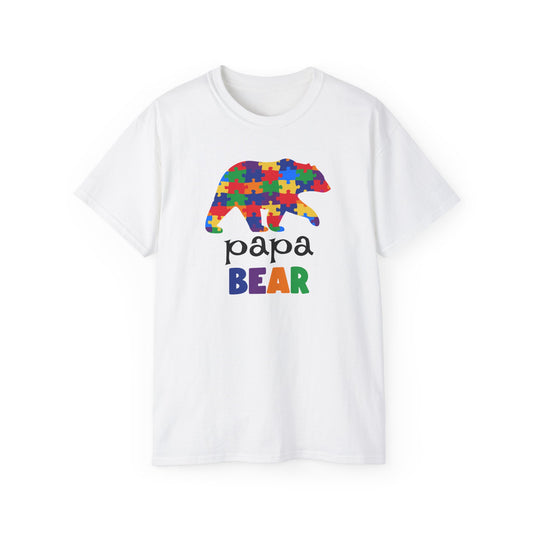 Colorful Papa Bear T-Shirt, Perfect for Father's Day, Gift for Dads