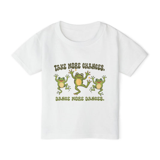 Frog Toddler T-Shirt, Cute Saying, Dancing Frogs, Kids Tee, Playful Children's Clothing