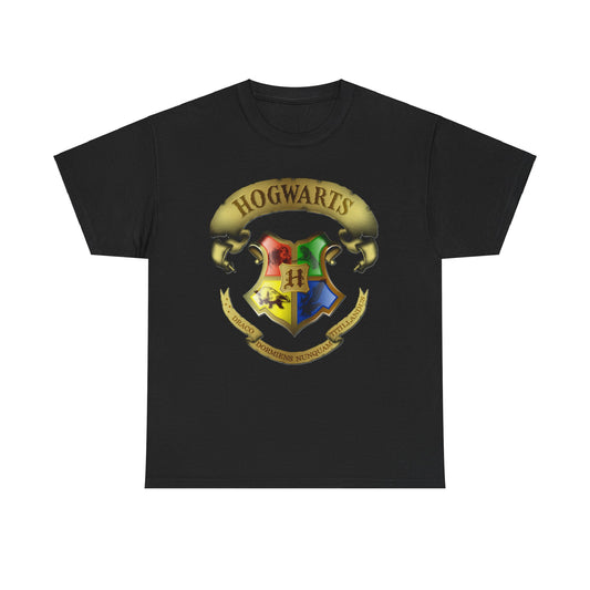 Hogwarts Tshirt, Harry Potter Tee, Wizard School Shirt, Magical Cotton Top, Gift for Fantasy Fans
