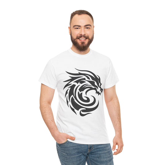 Dragon Tshirt, Fire Breathing Tee, Mythical Creature Shirt, Medieval Fantasy Top, Unisex Cotton Graphic Tee