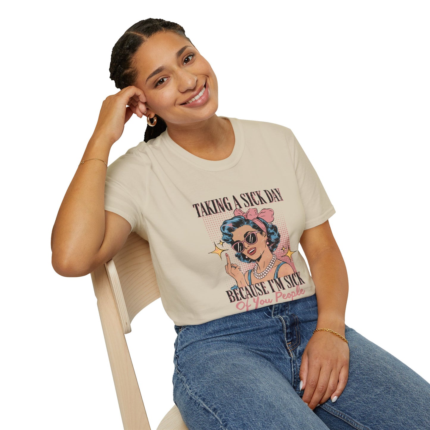 Sick Day Unisex T-Shirt, Lazy Day Tee, Work From Home Shirt, Comfy Graphic Tee, Relaxation Apparel