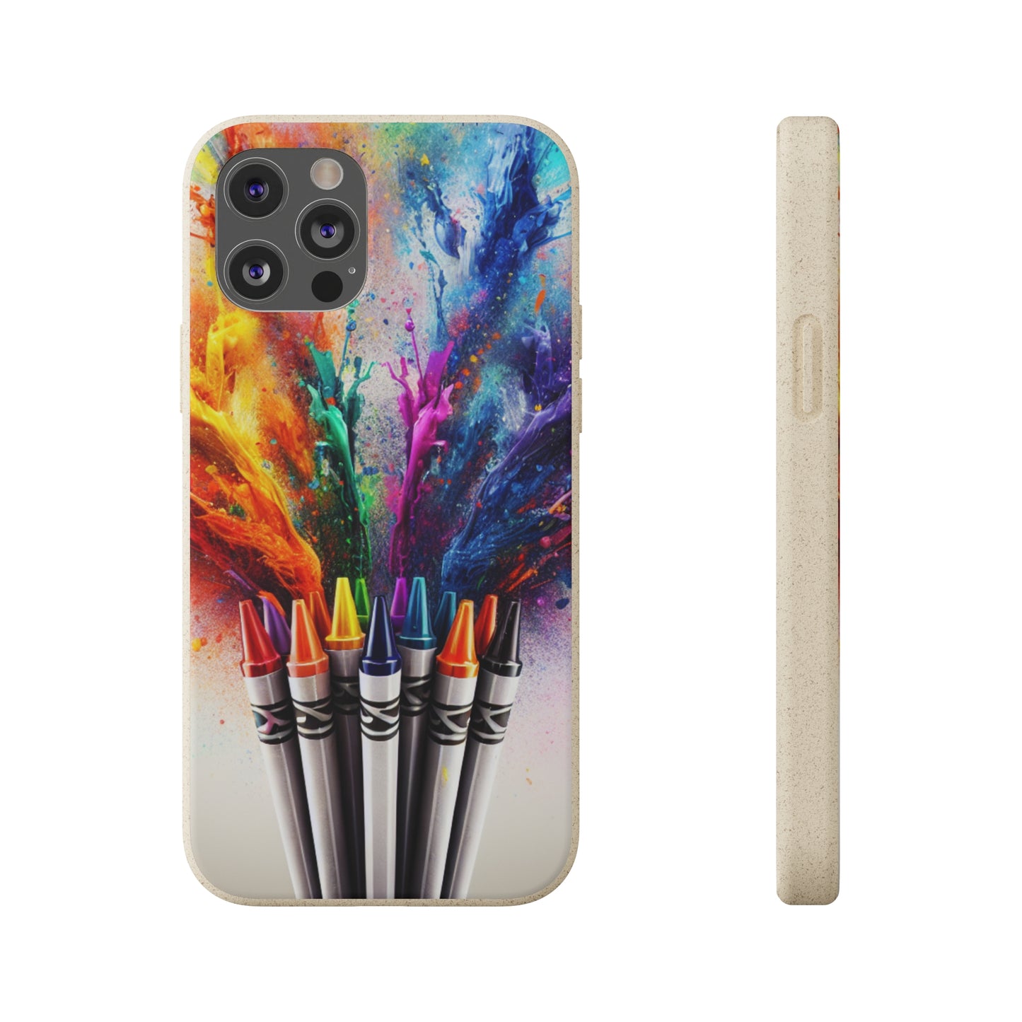 Biodegradable Cases - Eco-Friendly Crayon Style