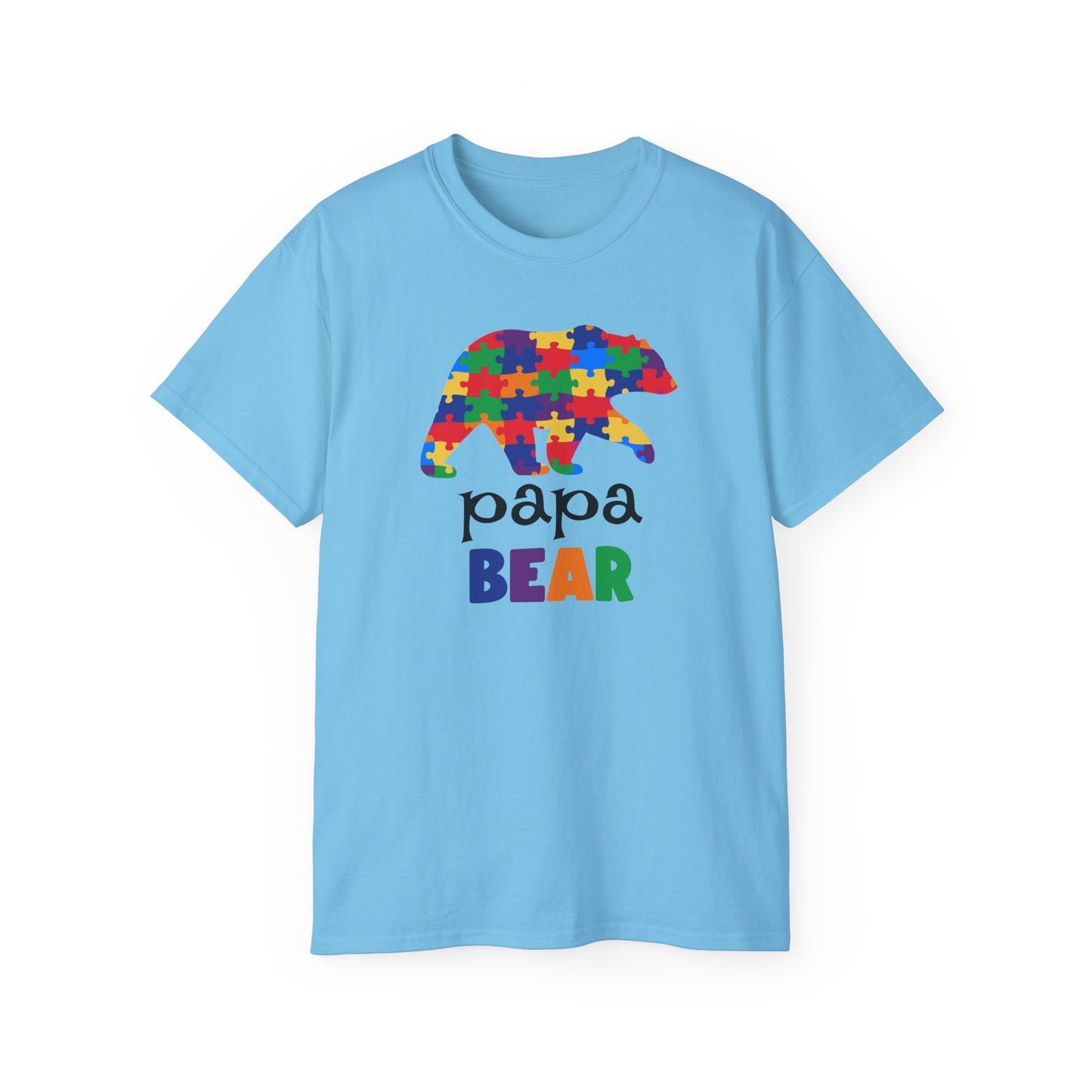 Colorful Papa Bear T-Shirt, Perfect for Father's Day, Gift for Dads