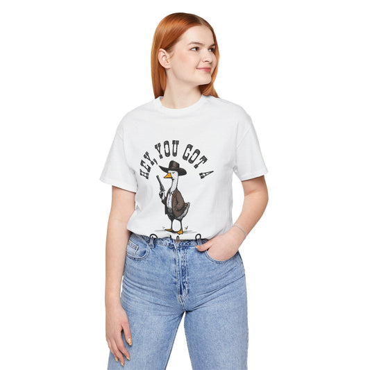 Funny Goose Tshirt, Problem Tee, Unisex Jersey Shirt, Cute Animal Clothing, Novelty Gifts