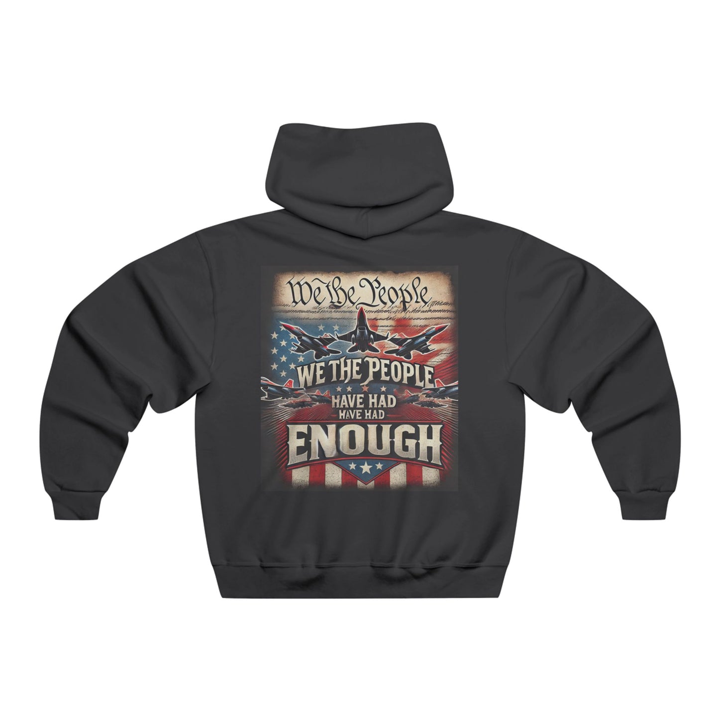 American Deny Defend Hoodie, Patriotic Men's Sweatshirt, USA Flag Pullover, Military Veteran Gift, Political Apparel