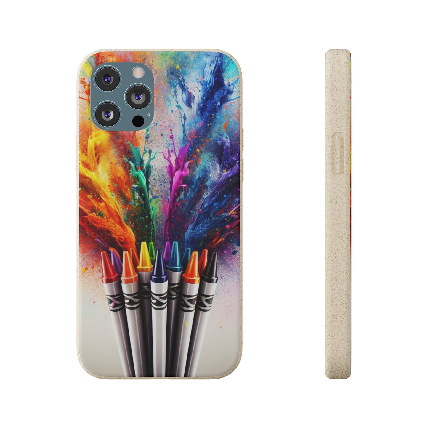 Biodegradable Cases - Eco-Friendly Crayon Style