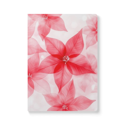 Flowery Softcover Journal for Writing and Sketching, Floral Notebook, Pretty Diary, Cute Journal for Women, Blank Sketchbook, Flower Print