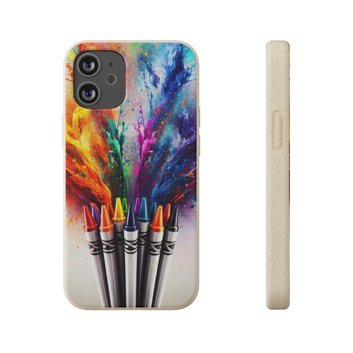 Biodegradable Cases - Eco-Friendly Crayon Style