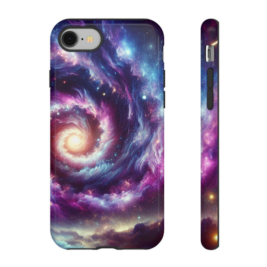 Galaxy Tough Cases, Impact Resistant Phone Cover - Space Design,Rugged Mobile Case, Astronaut Gift, Outer Space