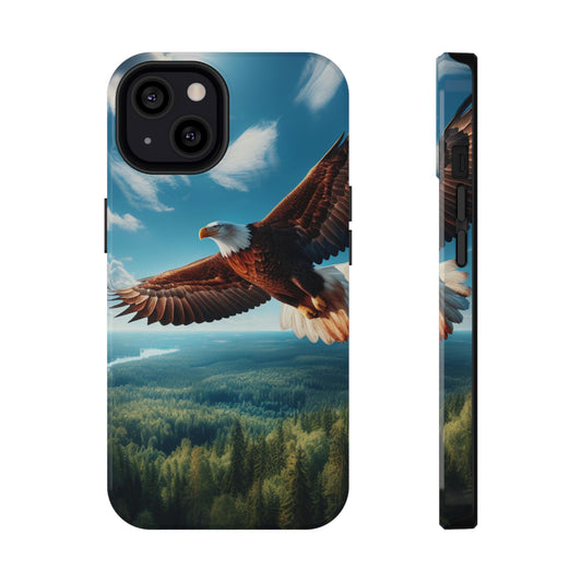 Phone Case, Bald Eagle American Freedom Design, Patriotic Accessories, Unique Protective Cover, US Wildlife Gift, Independence Day Decor