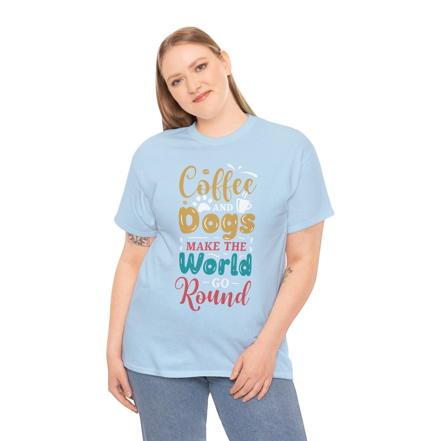 Coffee Lovers Dog Lovers T-Shirt, Unisex Tee, Coffee Gifts, Dog Mom Shirt, Dog Dad Shirt, Graphic Tee